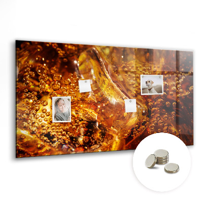 Magnet board Close-up van de drank