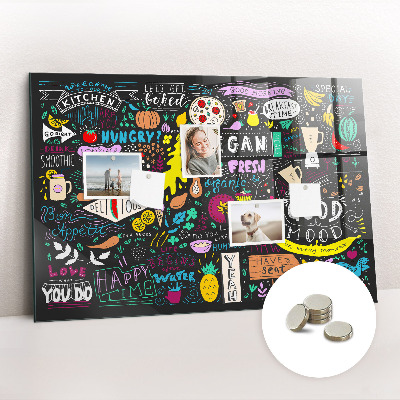 Magnet board Abstracte inscripties