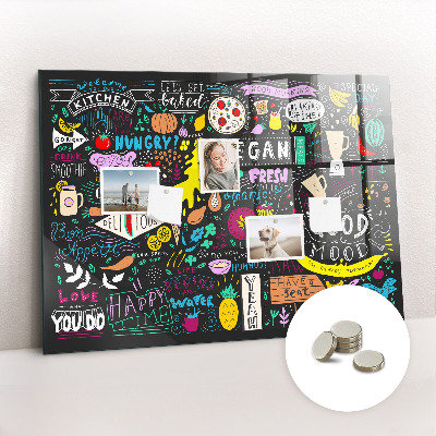 Magnet board Abstracte inscripties