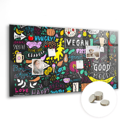 Magnet board Abstracte inscripties