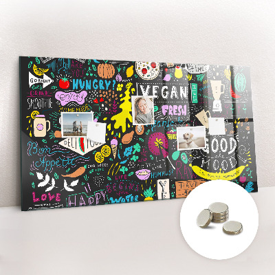 Magnet board Abstracte inscripties