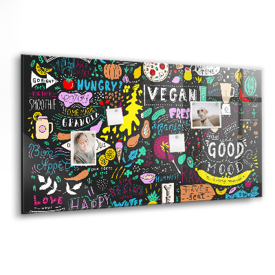 Magnet board Abstracte inscripties