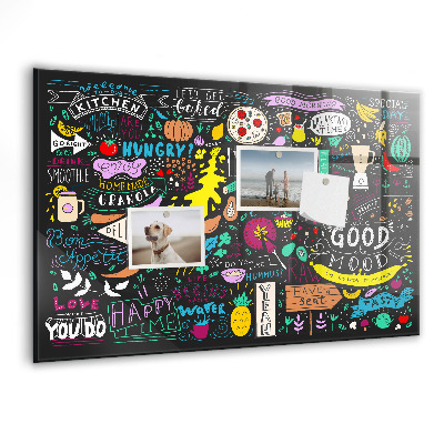 Magnet board Abstracte inscripties