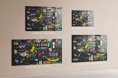 Magnet board Abstracte inscripties