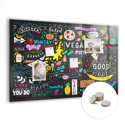 Magnet board Abstracte inscripties