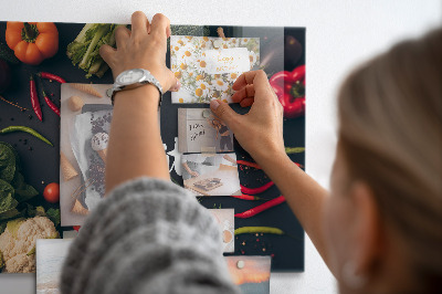 Magnetisch wandbord Opschrift 'Smakelijk eten'