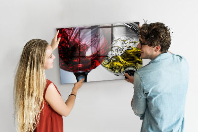 Memobord keuken Glazen wijn