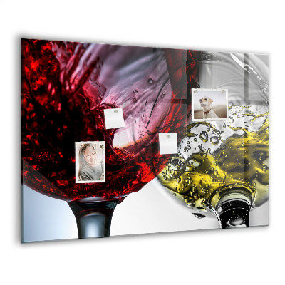 Memobord keuken Glazen wijn