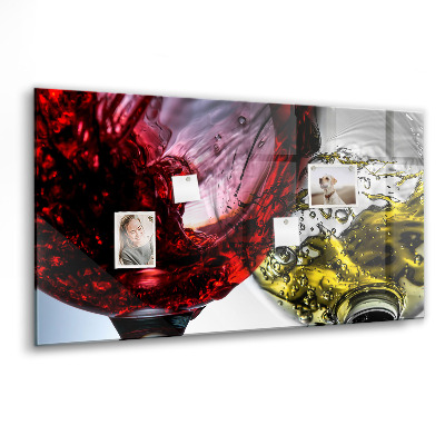 Memobord keuken Glazen wijn