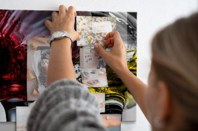 Memobord keuken Glazen wijn