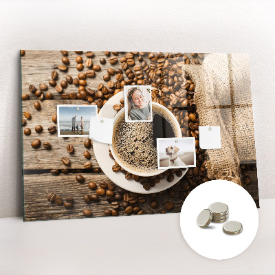 Memobord keuken Een zak koffie