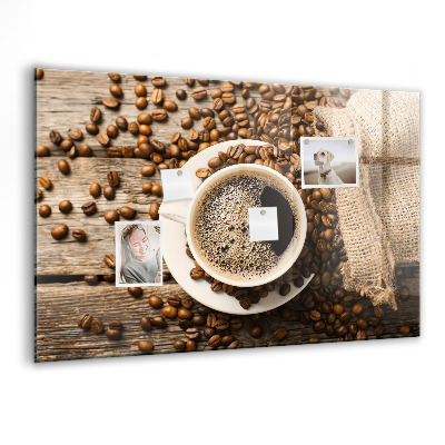 Memobord keuken Een zak koffie