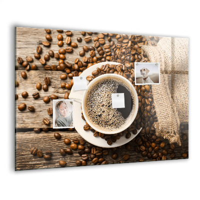 Memobord keuken Een zak koffie