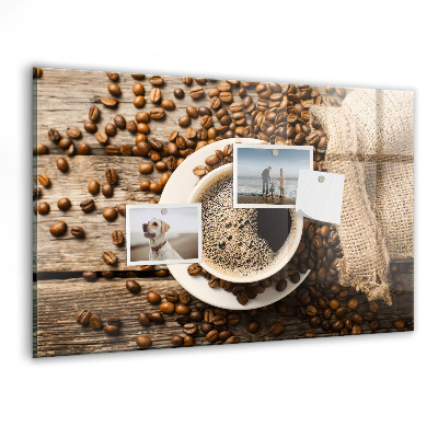 Memobord keuken Een zak koffie