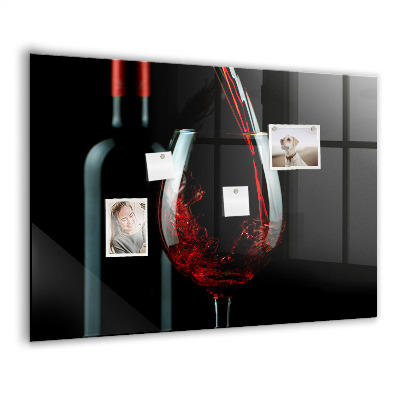 Memobord keuken Een fles wijn