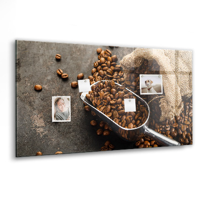 Memobord keuken Een zak verse koffie