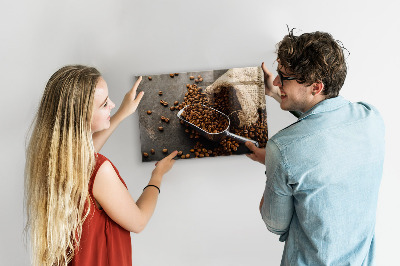 Memobord keuken Een zak verse koffie