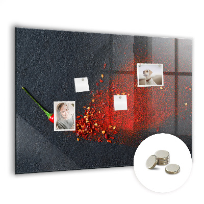Magnetisch wandbord Rode specerij