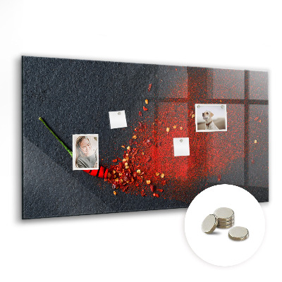 Magnetisch wandbord Rode specerij