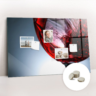 Magnet board Glas wijn