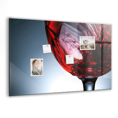 Magnet board Glas wijn