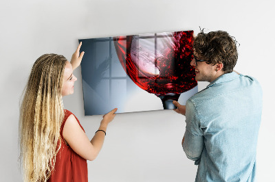 Magnet board Glas wijn