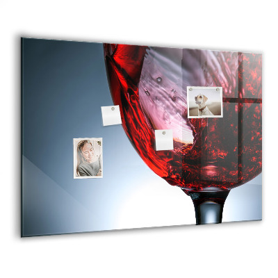 Magnet board Glas wijn