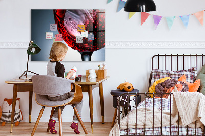 Magnet board Glas wijn