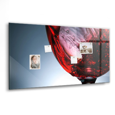 Magnet board Glas wijn