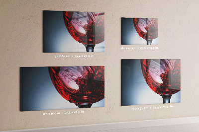 Magnet board Glas wijn