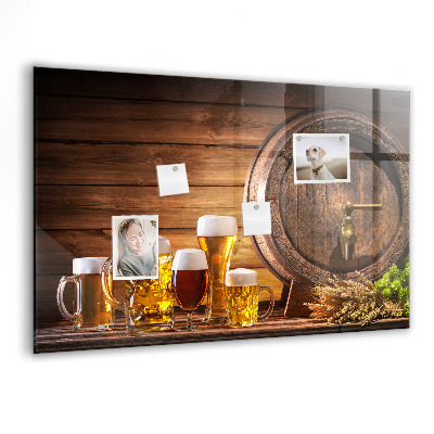 Memobord keuken Een vat bier