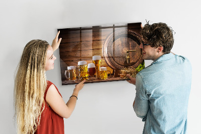 Memobord keuken Een vat bier