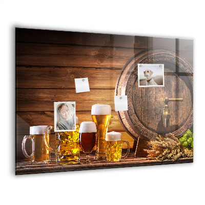 Memobord keuken Een vat bier