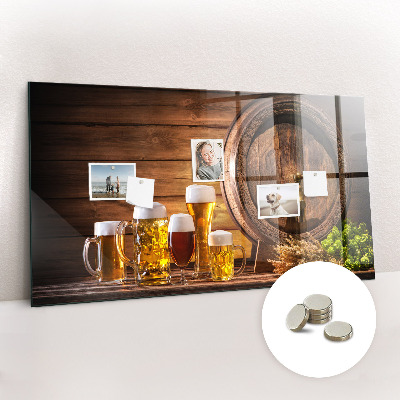 Memobord keuken Een vat bier