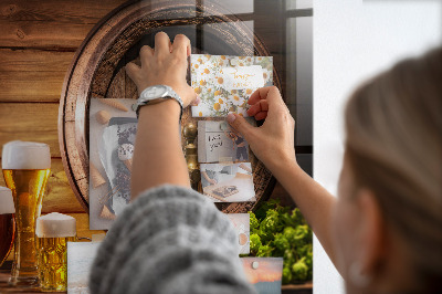 Memobord keuken Een vat bier