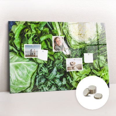 Magnetisch wandbord Groene groenten