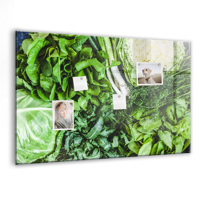 Magnetisch wandbord Groene groenten