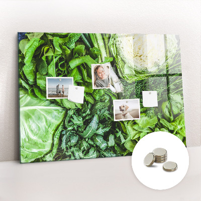 Magnetisch wandbord Groene groenten