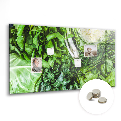 Magnetisch wandbord Groene groenten