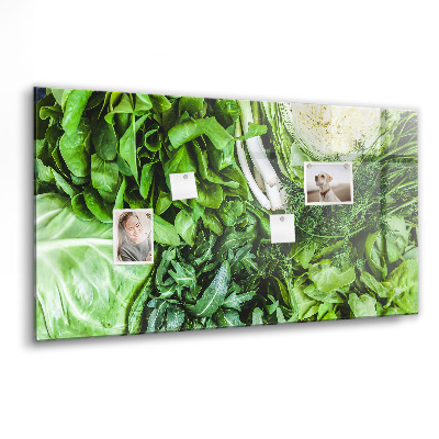 Magnetisch wandbord Groene groenten