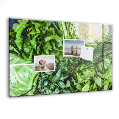 Magnetisch wandbord Groene groenten