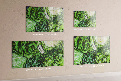 Magnetisch wandbord Groene groenten
