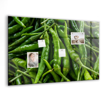 Memobord keuken Groene paprika
