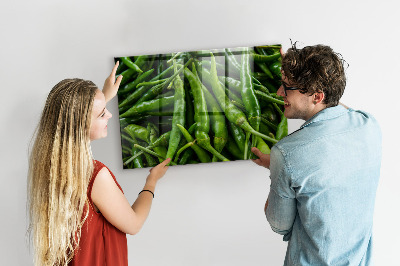 Memobord keuken Groene paprika