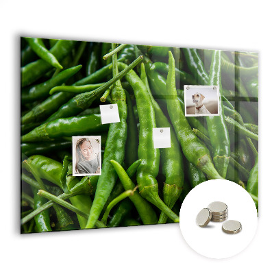 Memobord keuken Groene paprika
