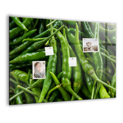 Memobord keuken Groene paprika