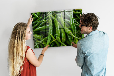 Memobord keuken Groene paprika