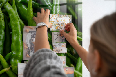 Memobord keuken Groene paprika