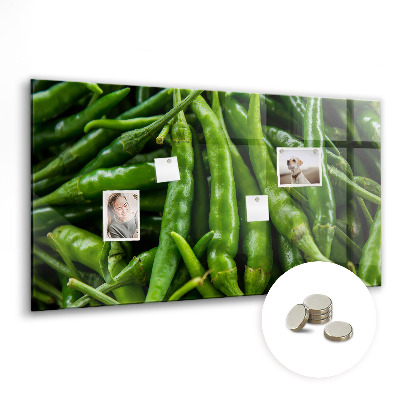 Memobord keuken Groene paprika
