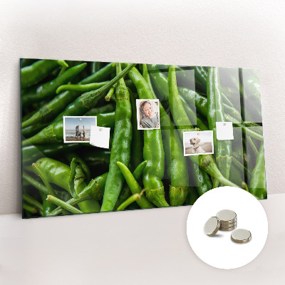 Memobord keuken Groene paprika